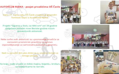 Posjet Autokluba Rijeka prvašićima