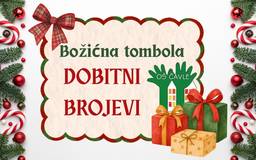 Božićna tombola – dobitni brojevi