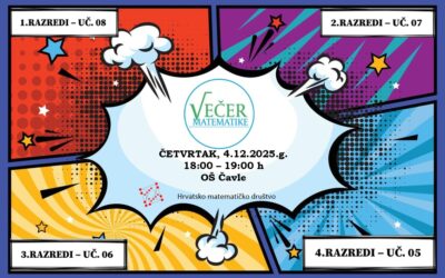 Obavijest o održavanju Večeri matematike u OŠ Čavle