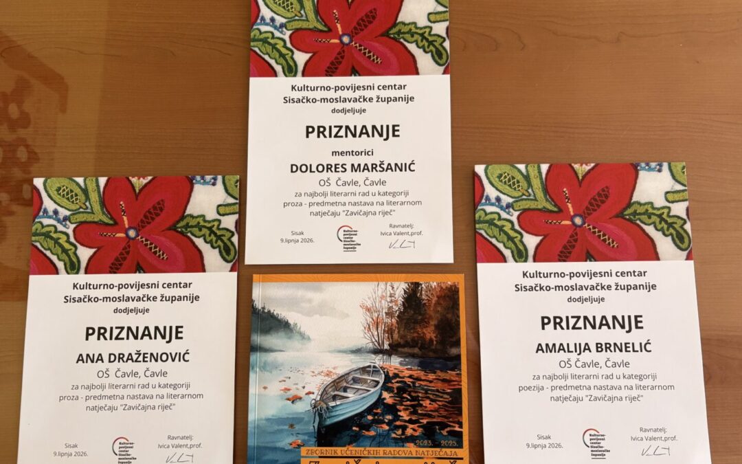 Priznanja na literarnom natječaju “Zavičajna riječ”